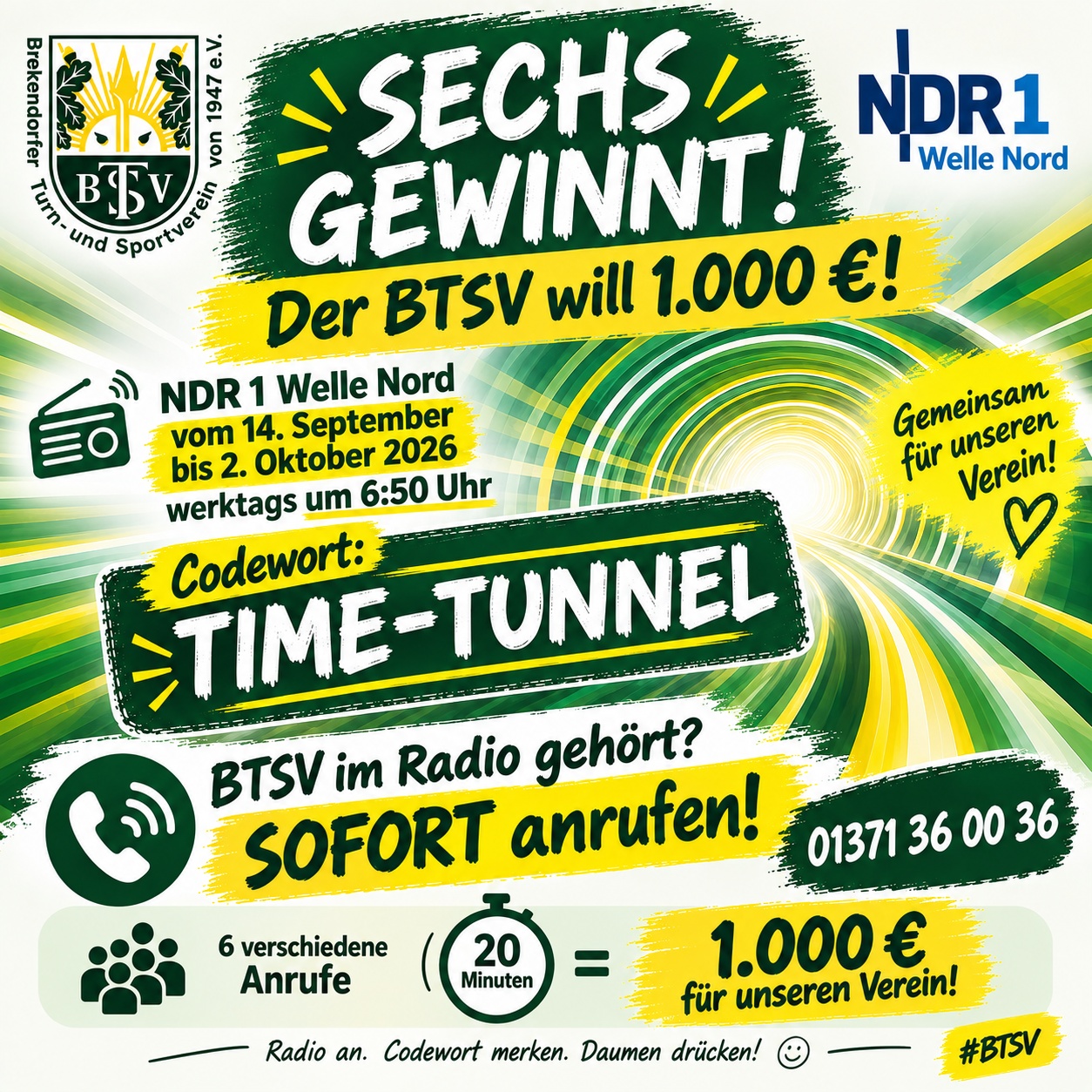 BTSV Sechs gewinnt komprimiert